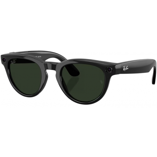 Умные очки Ray-Ban Meta* Headliner Gen 2 Shiny Black, Фотохромные линзы Graphite Green Transitions (RW4013), размер L